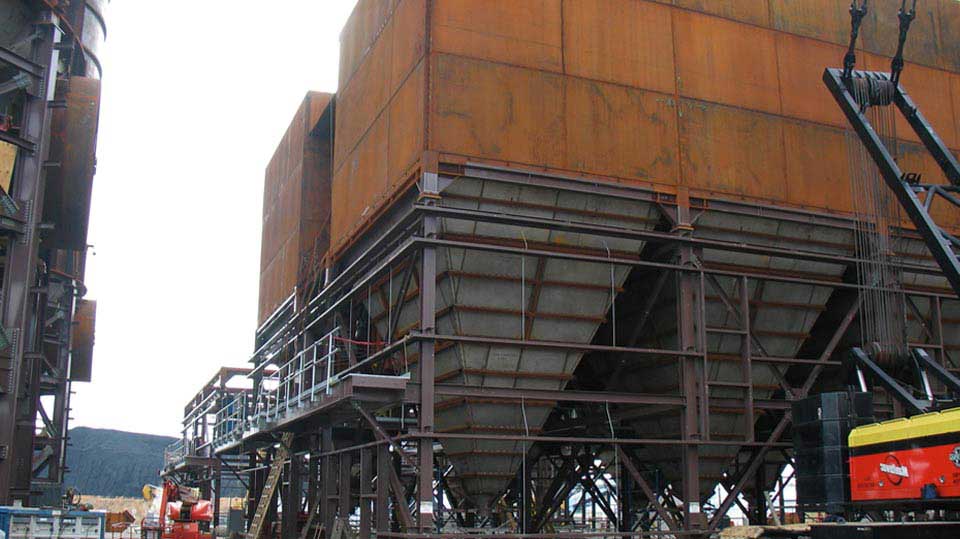 Fabrication for a coal power plant.